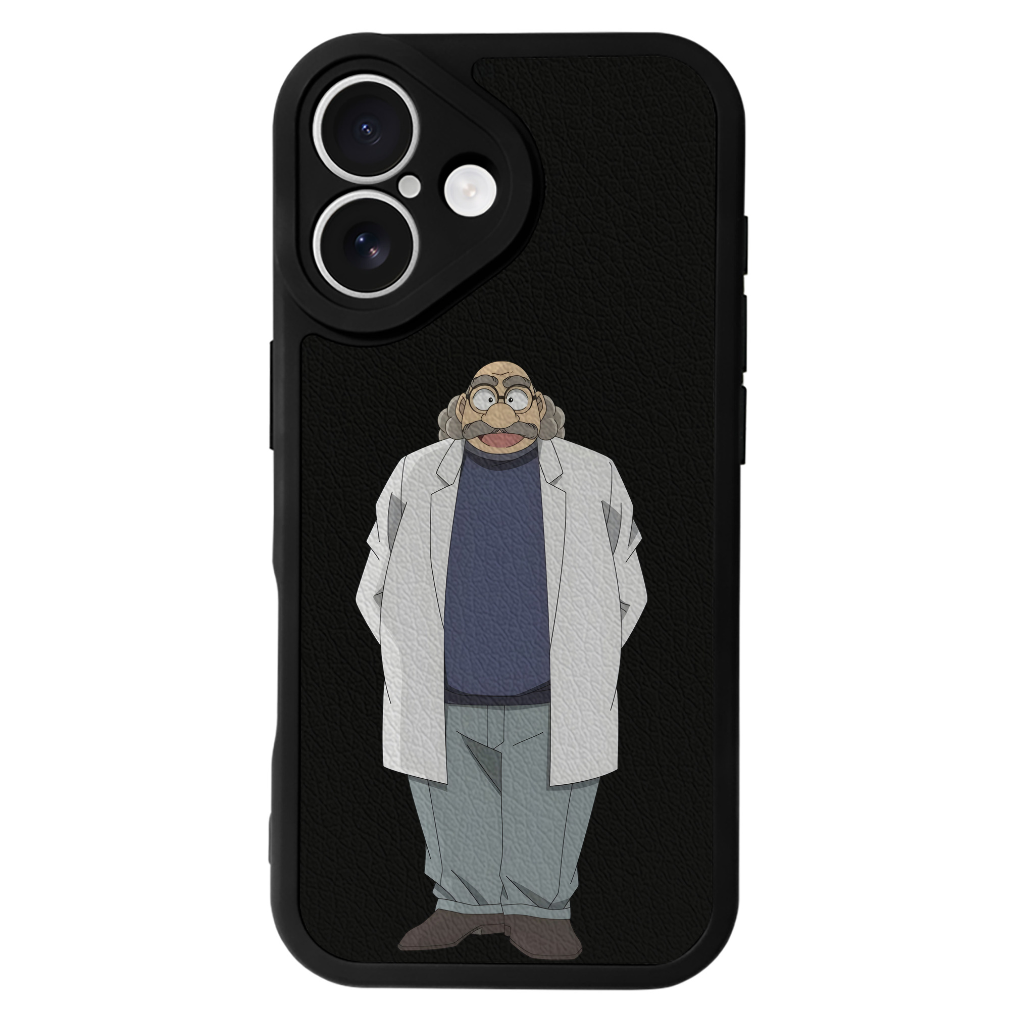 （画像用） 名探偵コナン あがさ ひろし Detective Conan Agasa Hiroshi 【iPhone 16シリーズ対応】シリコンスマホケース（レザー調） 材質：シリコン